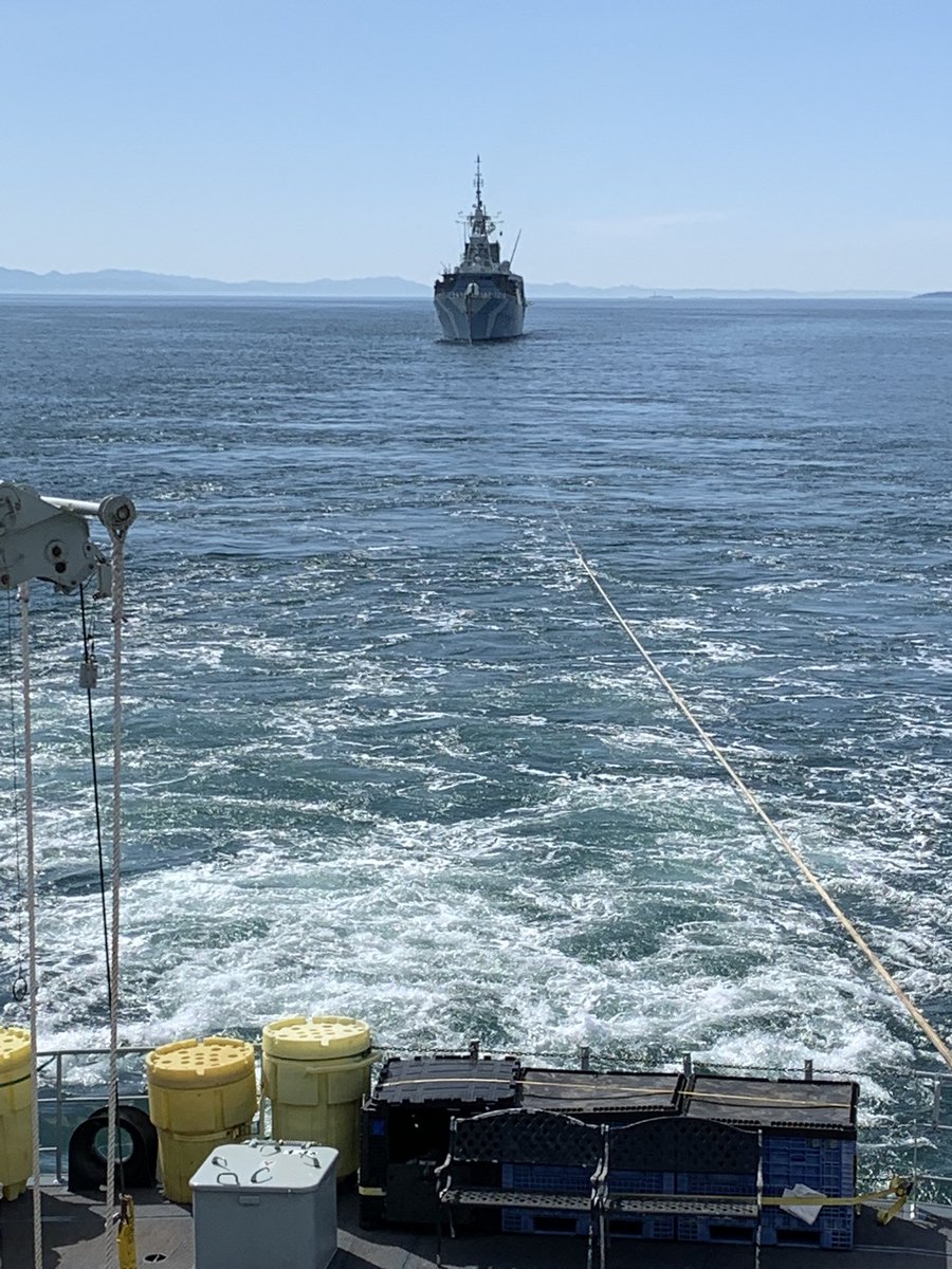 Eventually, there’s no doubt. BRN has taken REG in tow!11/17 – at  Strait of Juan de Fuca