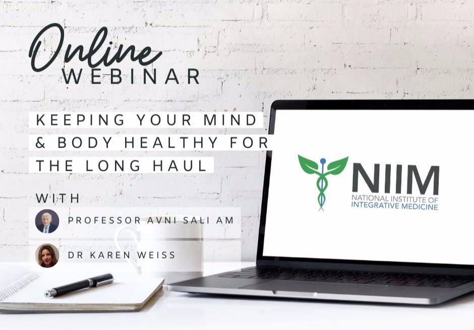 theNIIM's tweet image. A reminder to register for our Webinar this Wednesday on keeping Your Mind &amp;amp; Body Healthy for the Long Haul - mailchi.mp/niim.com.au/u7…