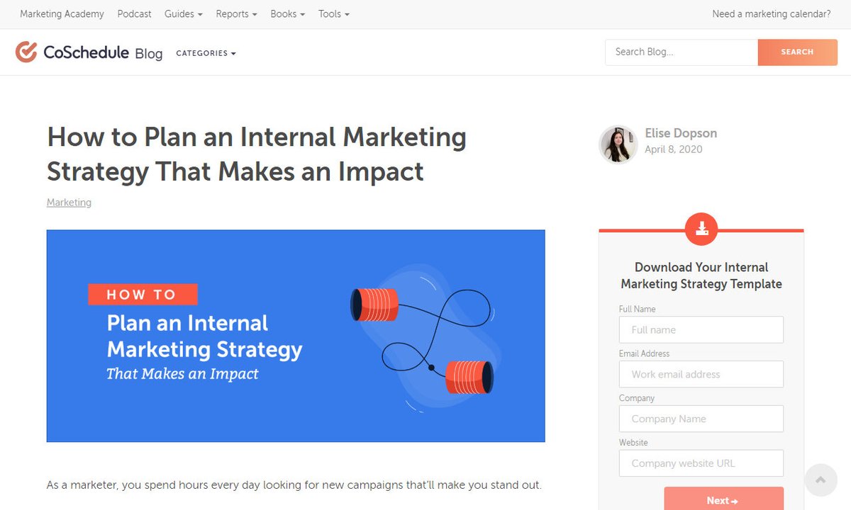 How to Plan an Internal Marketing Strategy That Makes an Impact
#people #staff #internalmarketing #click #company #emailmarketing
via coschedule.com
☛ amp.gs/KgLZ