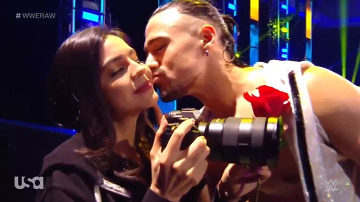 Angel Garza S Fiancee Appears On Wwe Raw Video Wrestling Inc