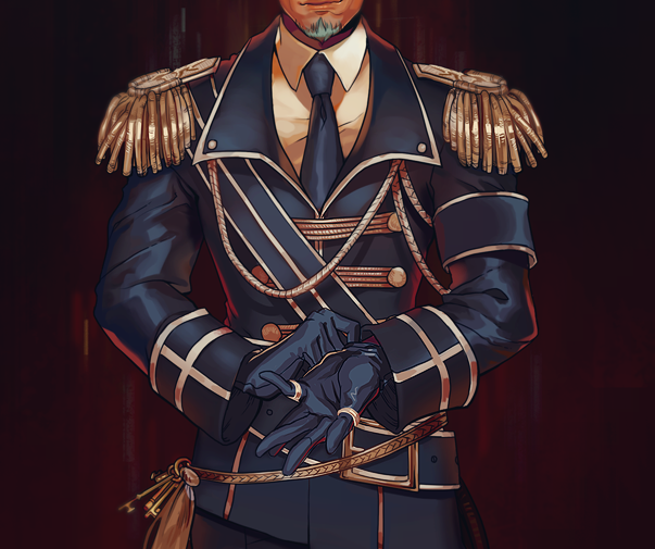 16. Money isn't a limit for Cyril, LOL. He has... a fair few uniforms and sets of attire that are extremely expensive - high cost fabrics with gold and gems, on top of being tailored to fit him ( most of his clothes are professionally tailored ). He... dresses very well.
