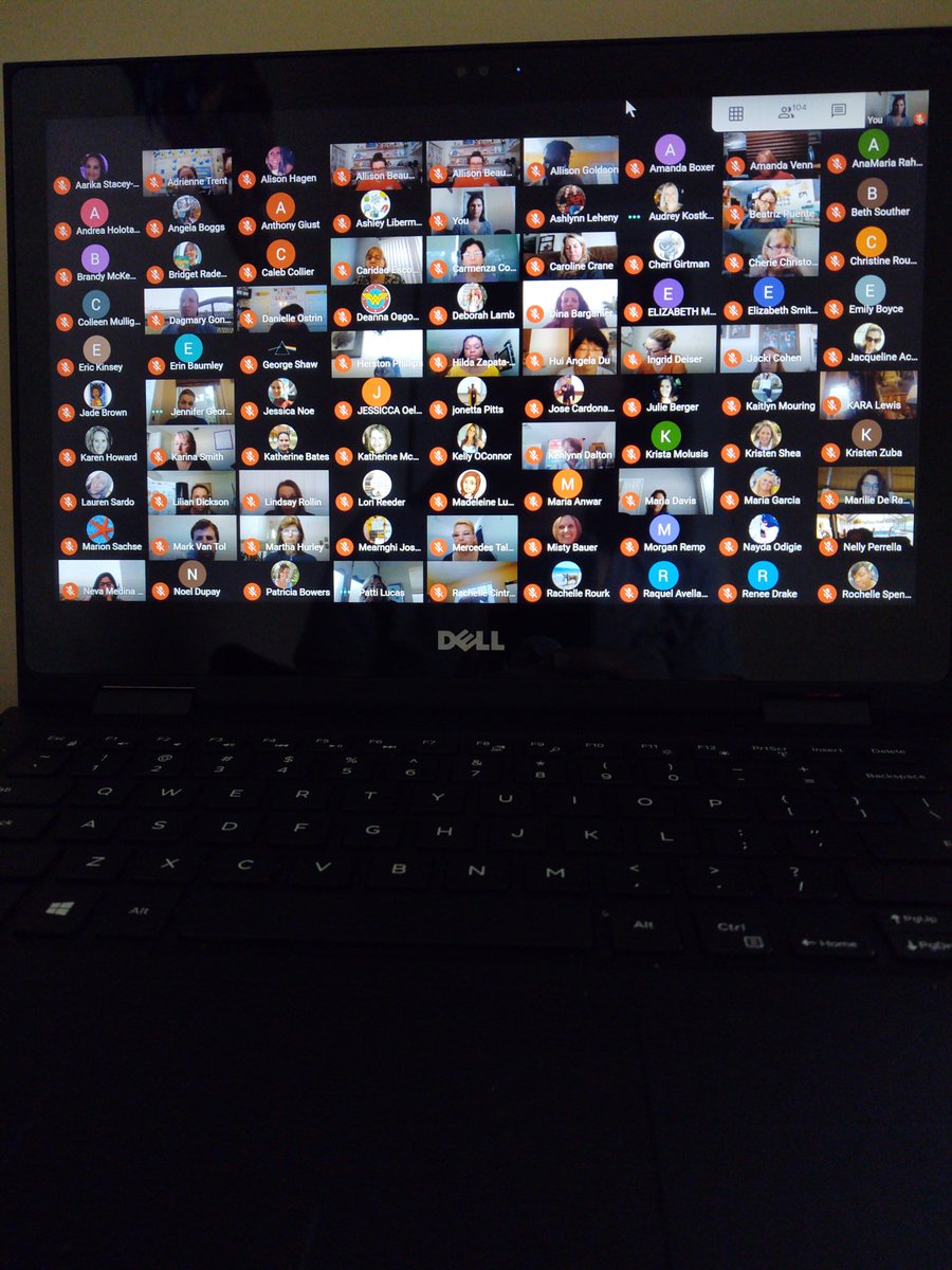 AshleySchutt2's tweet photo. I love how our faculty embrases this new change called virtual learning. Our faculty meeting was informative with a little laughter to keep us in the know and motivated for another  wonderful and successful week. #goships❤️⛵ @COTaylor_PBC @PattiLucas11 @APJenGeorge @karalewis68 https://t.co/4PsITuUorK