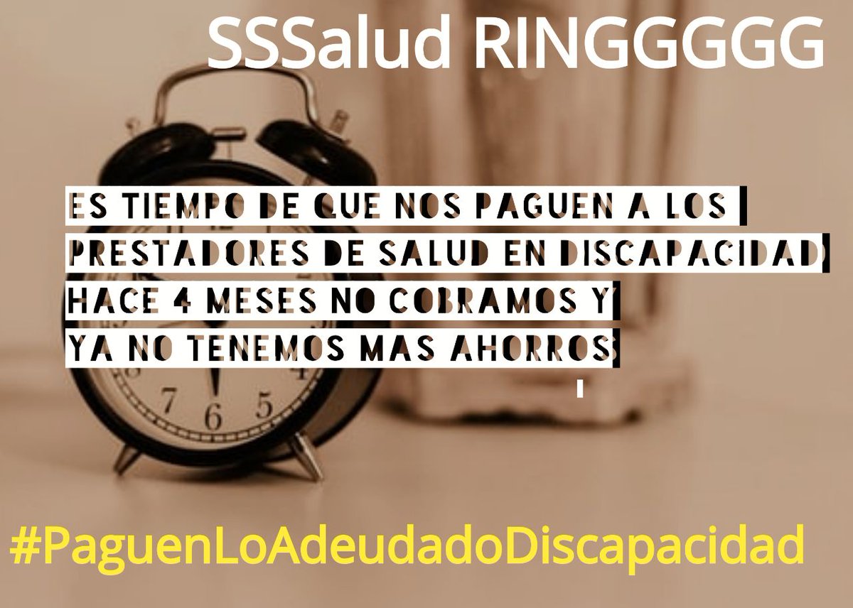 laluchaescomou1's tweet photo. @SSSALUD @telefe @cronica @C5N @msalnacion @eltreceoficial @EZanarini #PaguenLoAdeudadoDiscapacidad los prestadores bajo sistema de Integración aún NO cobramos ningún honorario del 2020 y hay o.s que deben honorarios de 2019! No podemos seguir asi https://t.co/jrSYsgINql
