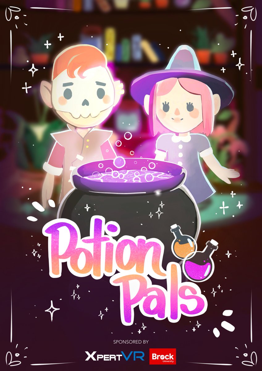 PotionPals's tweet photo. Check out our SNAZZY poster!!
WE made sure to include our sponsors, @XpertVR and @BrockUniversity ✨ https://t.co/Cl2cj1hW4a