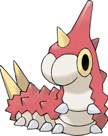 Oh, wurm? It’s Wurmple! This bug’s got potential! Standing at one foot, this bug baby can evolve into both silcoon OR cascoon. It’s red and yellow coloring makes it stands out among the caterpillar-like bugs. It also has nice spikes and adorable eyes. All in all, a great bug.