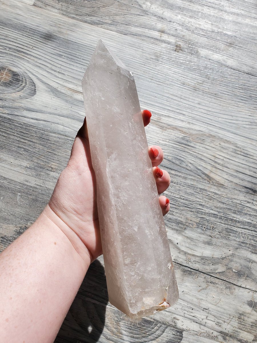 Huge and amazing clear quartz tower available below 