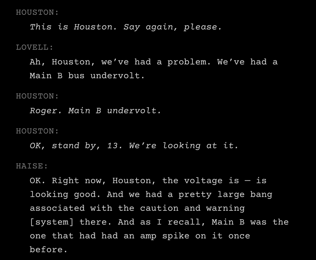 nytimes's tweet photo. “Ah, Houston, we’ve had a problem.” 50 years ago Monday, the astronauts of Apollo 13 reported back to Earth that something had gone wrong on their way to the moon. In the astronauts’ own words and photographs, here’s how they survived the disaster. https://t.co/pbE5AonFVY https://t.co/pSpNwqDoGo