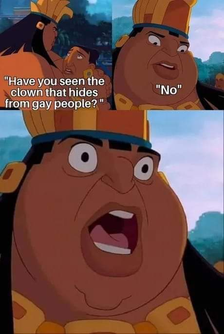 O palhaço que se esconde dos g*** tweet media