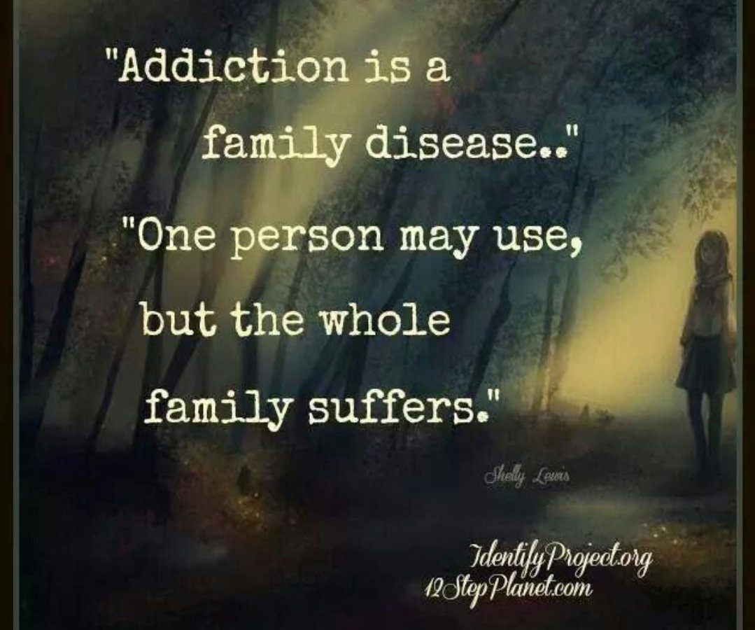 HCsunshine's tweet image. Addiction ruins lives