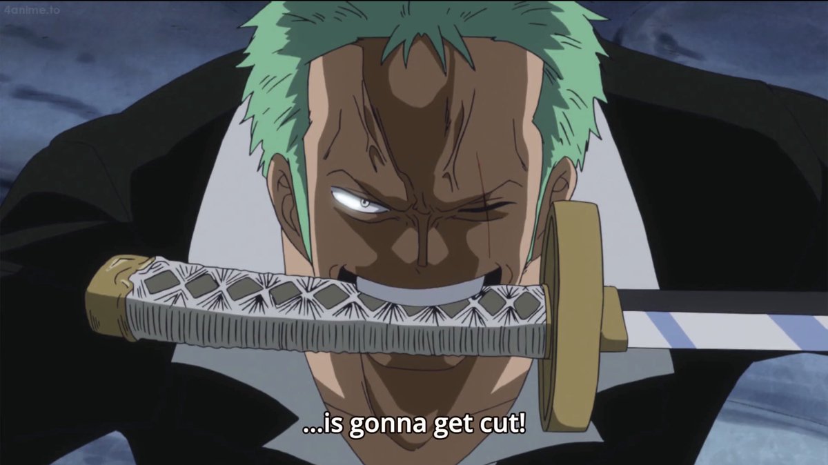 Zoro taking charge to protect the others...yeah that’s hot