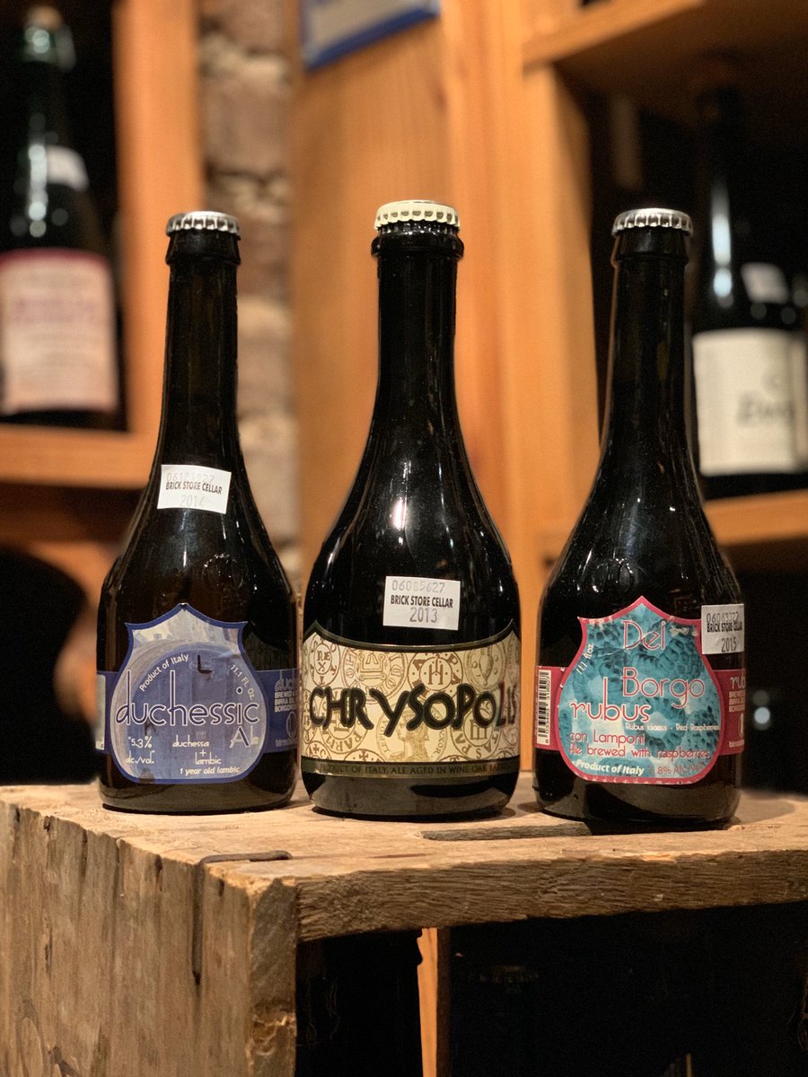 brickstorepub's tweet photo. Check out these gems! 💎 New batch of Brick Store cellar beers will be live tomorrow, April 14th at 10 AM on our @craftcellr . 
🍻 Visit https://t.co/5hRCogmg9X 
#beer #atlbeer #cellarbeer #drinkaged #vintage #vintagebeer #togobeer https://t.co/EwoZac5wbt