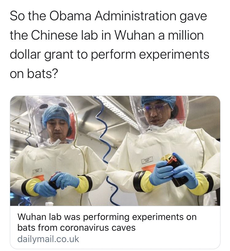 And Obama funded the ‘creation’ of the virus.7/