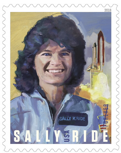 4. Sally Ride! A lesbian astronaut physicist???? On MY stamps??? It's more likely than you'd think! Also bonus: there's a space shuttle, which somehow makes it even even cooler. https://store.usps.com/store/product/buy-stamps/sally-ride-S_477304