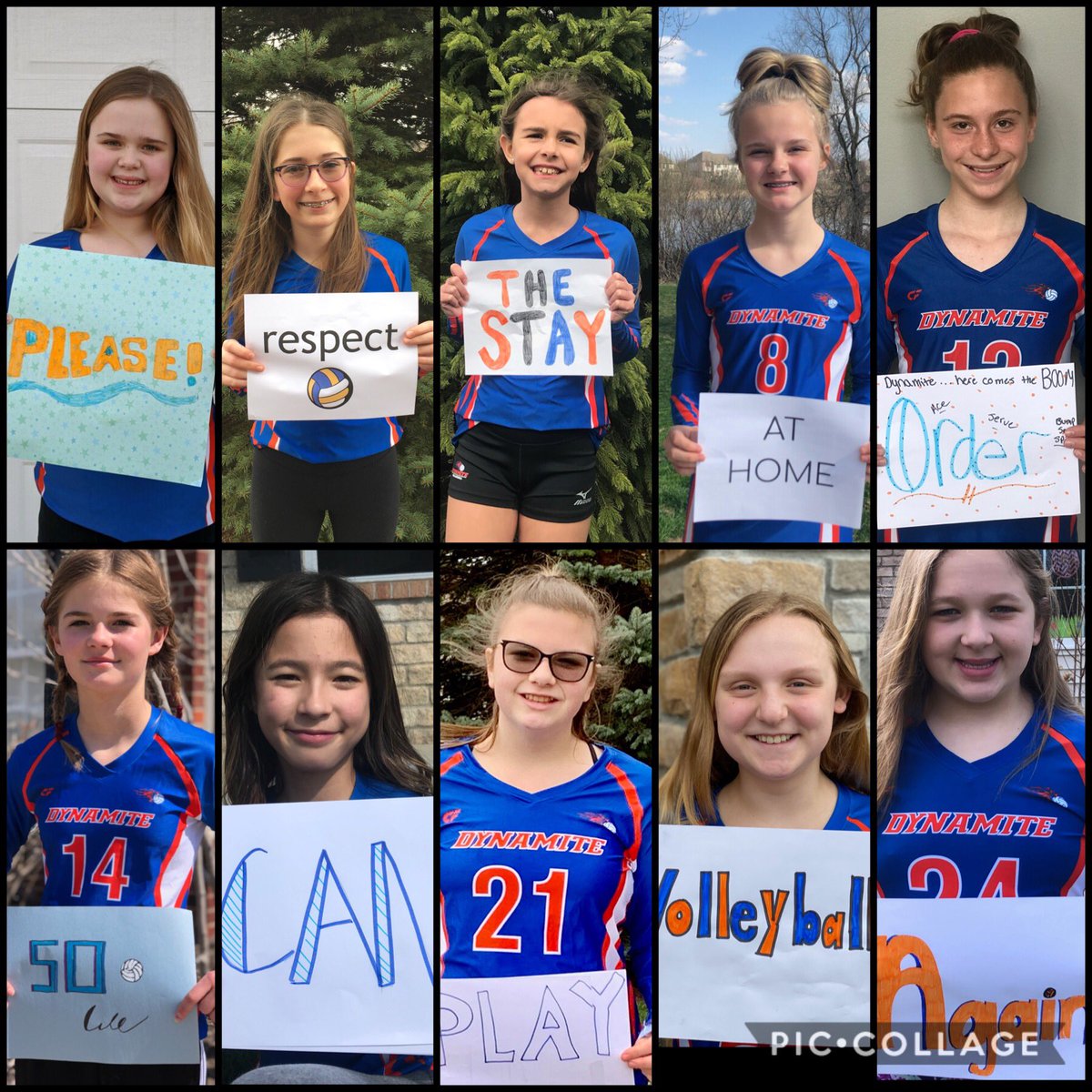 Such an awesome message from our 12 White team!!!   #StayHomeSaveLives #volleyon