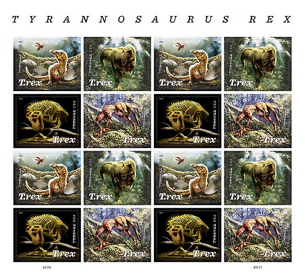 6. Okay shit, we've got a stamp to rival the coolness of lesbian astronaut next to a space shuttle. THE TYRANNOSAURUS REX, KING OF LIZARDS. You can just put a picture of a dinosaur on a letter and the USPS will be like "mhmm yes, this is valid." https://store.usps.com/store/product/buy-stamps/tyrannosaurus-rex-S_479204