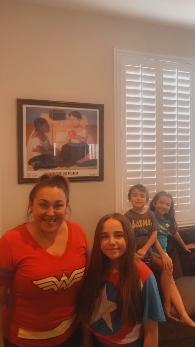 blessedbrina_ms's tweet photo. The Kaspar family participating in today’s super hero day. Thank you to all our everyday heroes. We appreciate you! 

Let’s show our school spirit! @HGA_EAGLES https://t.co/JiSRkXqtVw
