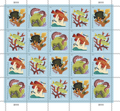 12. Maybe you don't need to mail a whole ass letter though? Maybe you just wanna send me a cute postcard? Don't worry, the USPS has got CUTE TROPICAL FISH for you! https://store.usps.com/store/product/buy-stamps/coral-reefs-postcard-stamp-S_745104