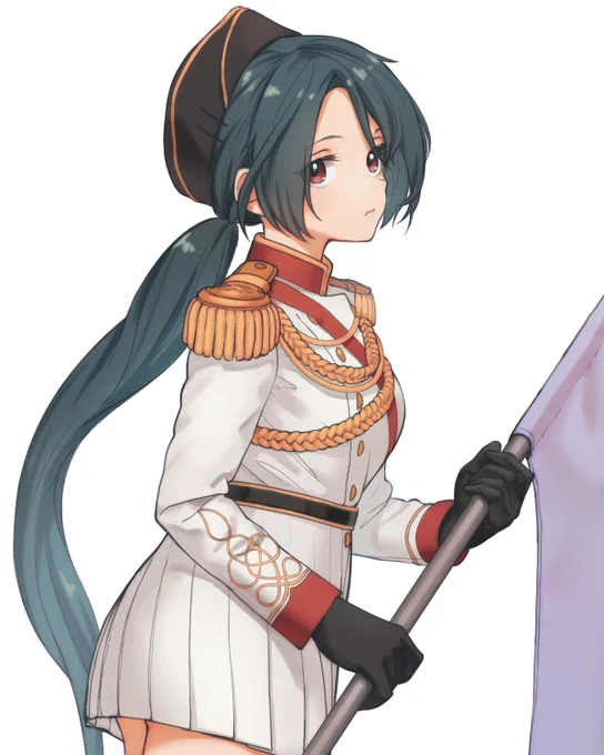 旗をシバくおなご 