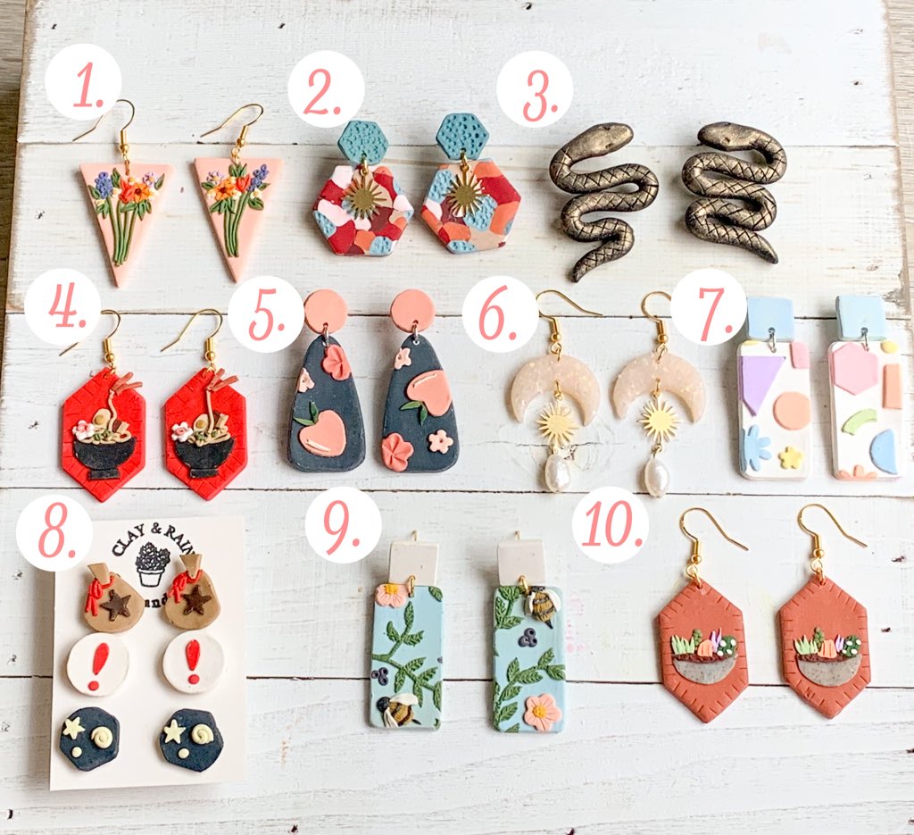 HUGE GIVEAWAYI’m giving away 10 pairs of earrings to 10 winners!RULES:• must be following me• like/rt this post• tag a friend • comment which pair you want to win (important!)If you’re on private dm me screenshots of proof!ENDS 4/17 3PM PSTGood luck! 