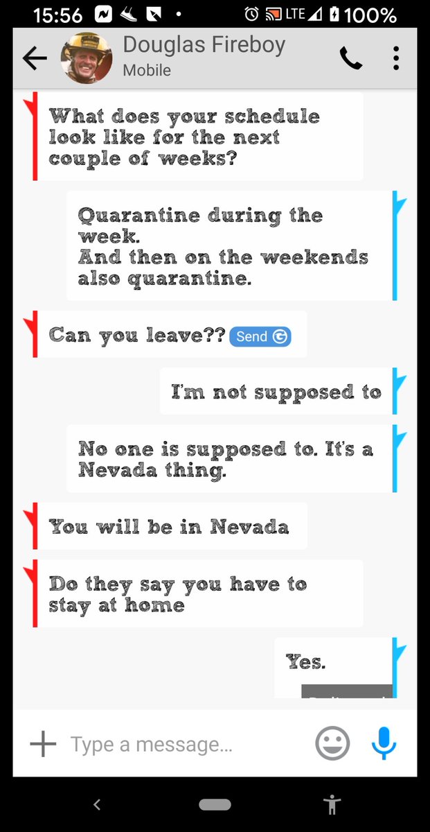 MsLyntee's tweet photo. Explaining quarantine to out of state friends https://t.co/np4Pt462nq