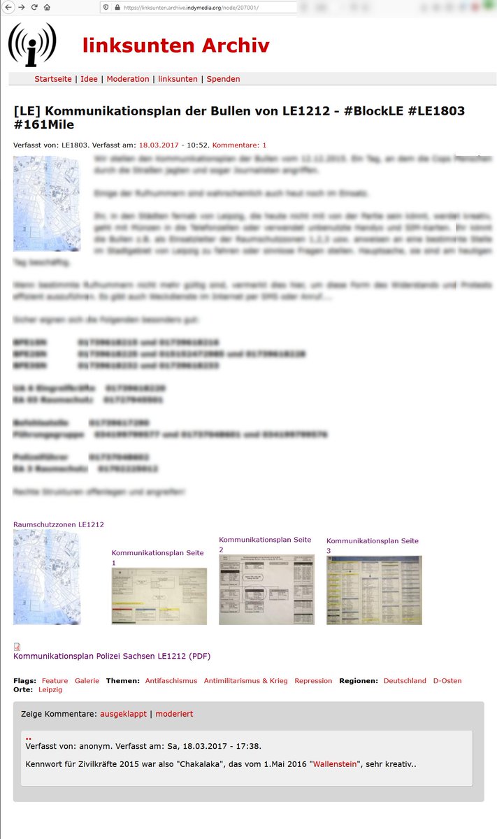 CHAKALAKA_161's tweet photo. Netzfund:
Ausschnitt Einsatzplan vom 12.12.2015 #LE1212
FRN = Funkrufname (brauchen wir für später :-)
BFE1SN BFE2SN BFE3SN
War das der Polizeioberkommissar S. Golze, dem an Silvester in #Connewitz das Ohr abgebissen worden war ? ! https://t.co/e8kD1QN9ce