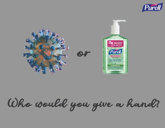 Samehamilton's tweet image. Yesterday was Day 8 of 30 days ad copy challenge by @ladefalobi,  for @purell hand sanitizer

Drop your thoughts

#30DaysOfAds #30DaysCopywritingChallenge #WeAreCopywriters.