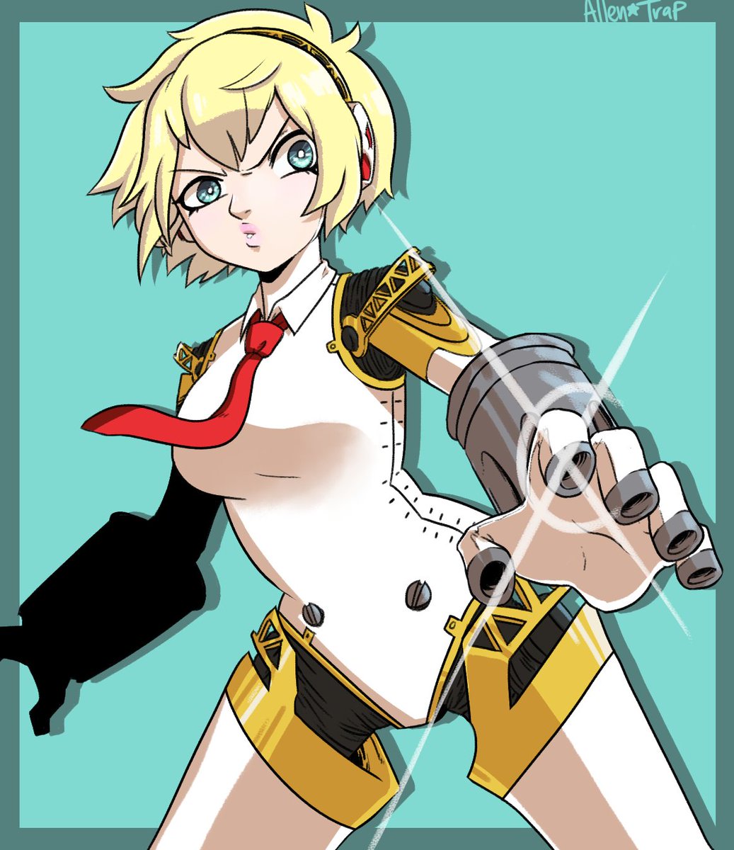 Allen Trap Commissions Open Aegis From Persona 3 I Did This For The Sixfanarts Thingy But Forgot To Up The Quality Of The Image With All Of Em So I Ll Upload Em