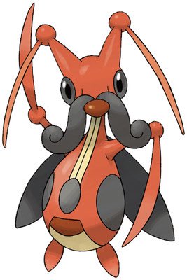 Watch out! This bug has a stache and is ready to bust out the Beethoven. It’s Kricketune! This Pokémon is so amazing, people hold contests for it in Unova. A great and wonderful bug.