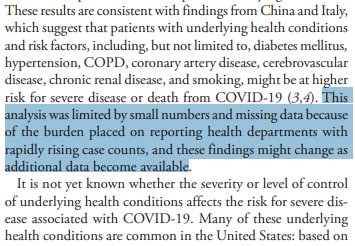 Should note this disclaimer on the U.S. data from CDC. Let's see what the next update looks like.