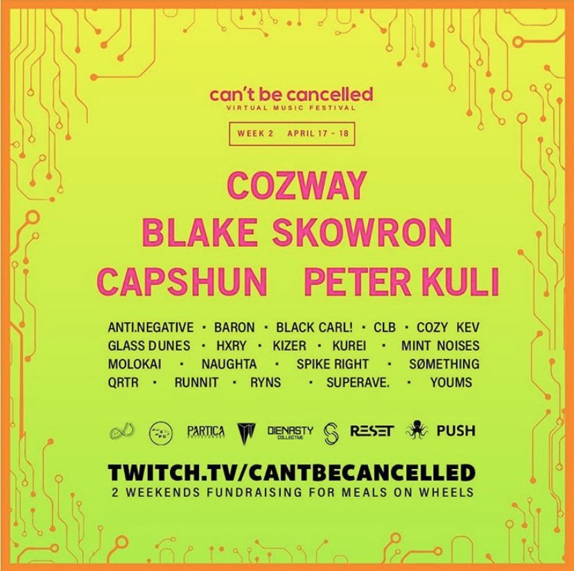 goodndeed's tweet photo. Dope virtual shows this week. First @casey_beats on Thursday with #2020LDN and @blakeskowron on Friday with @cannotbcancel 🙌🏼 https://t.co/FI5gNDcPue