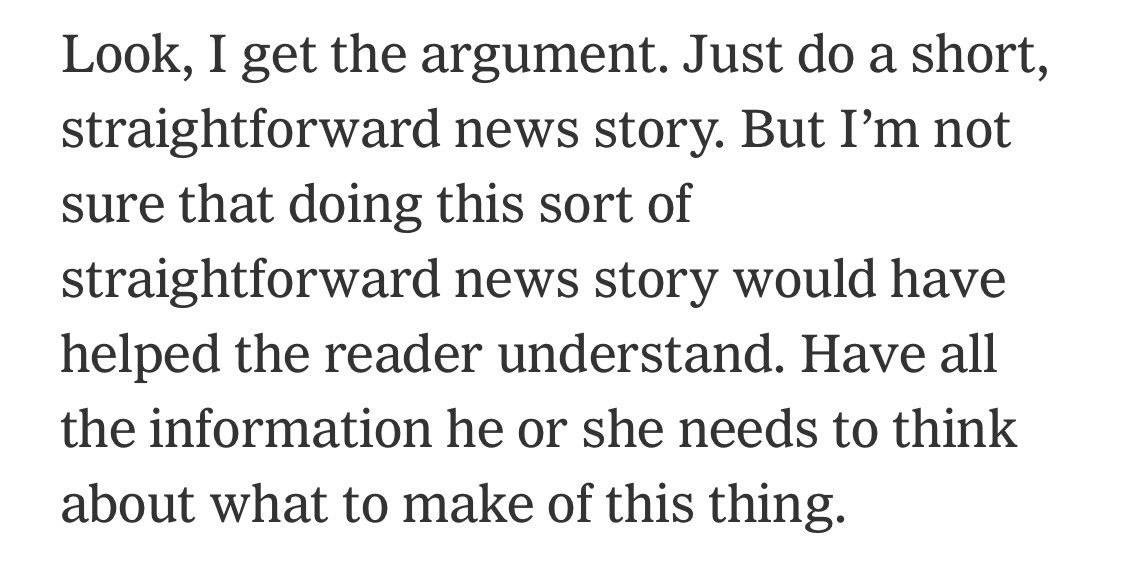 This sort of standard for a rape accusation articulated by an NYT editor is remarkable considering where the culture of reporting was just recently with Kavanaugh