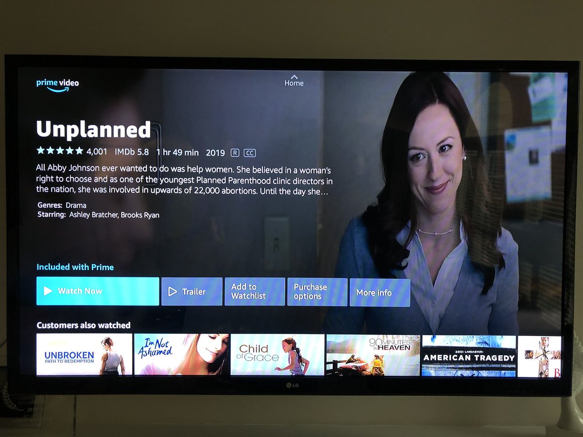 _AshleyBratcher's tweet image. Guess what’s streaming on Amazon prime?! @UnplannedMovie Spread the word!