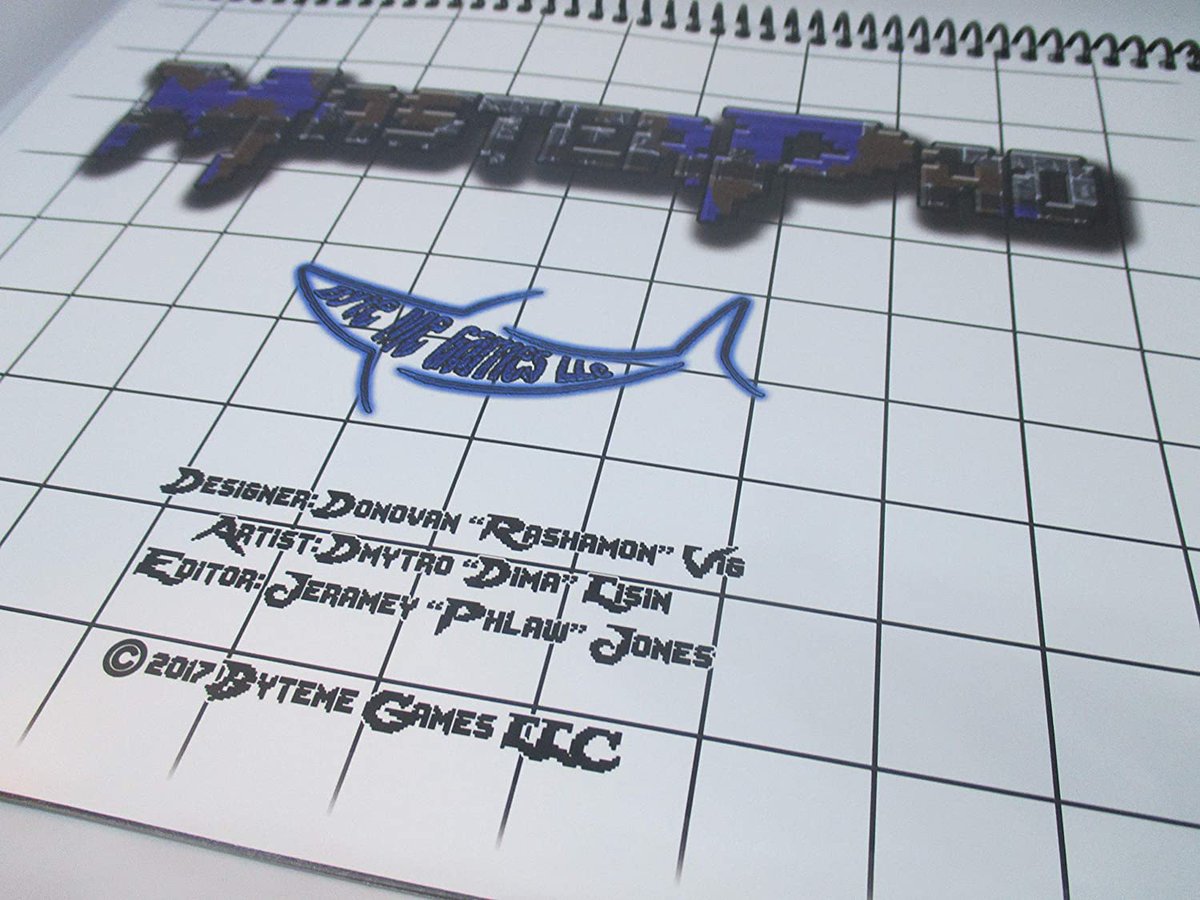 GM_Travis_'s tweet image. ✨Review of the MasterPad by @Rashamonn ✨
**THREAD**

The MasterPad is a 30 page, 8x10, full color, spiral bound book full of removable maps for use with tabletop RPG’s. It makes it easy for a Gamemaster to throw down a map or two very quickly and then continue on your quest 1/5