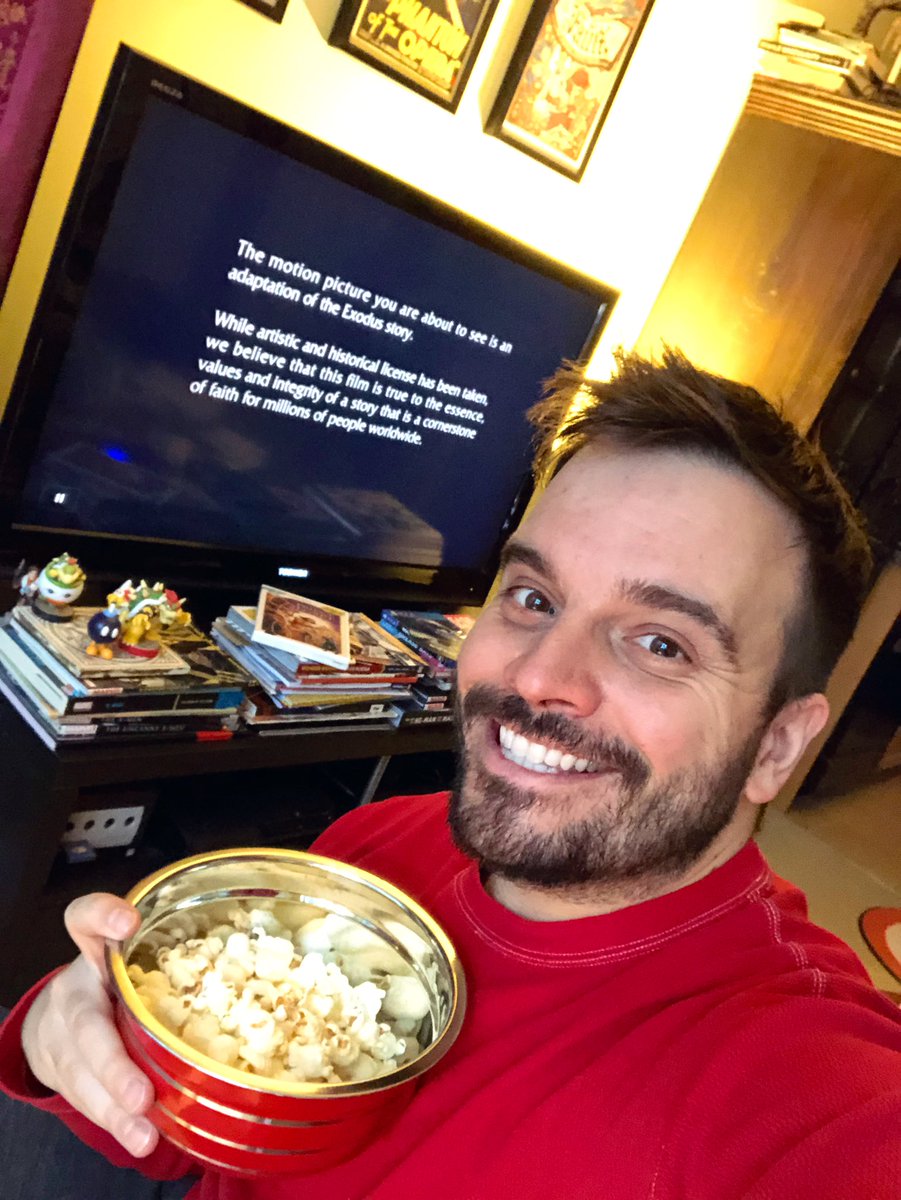 I am back inside from banging pots and pans and almost ready to hit play on PRINCE OF EGYPT (8pm EST!) We’re using  #RevueTweetAlong and  #DumpsterRaccoon