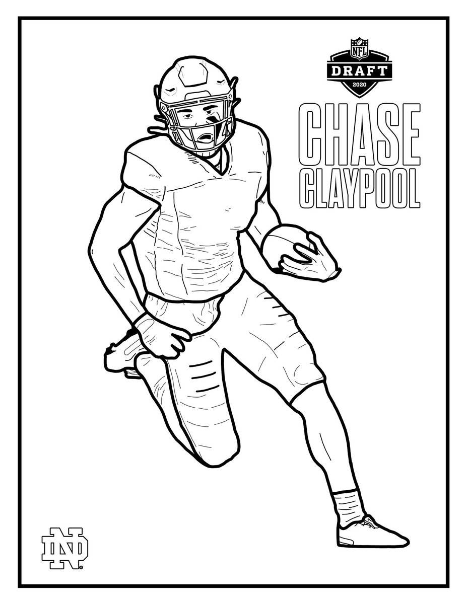NDFootball's tweet photo. With the NFL Draft around the corner, what team do you think @ChaseClaypool is going to play for next season? 

1️⃣ Print this out.
2️⃣ Draw the uniform of the NFL squad you want to see Chase playing in.
3️⃣ Take a 📸.
4️⃣ Drop it in the thread below! ⤵️

#GoIrish x #IrishInTheNFL https://t.co/e2cV1PrqHv