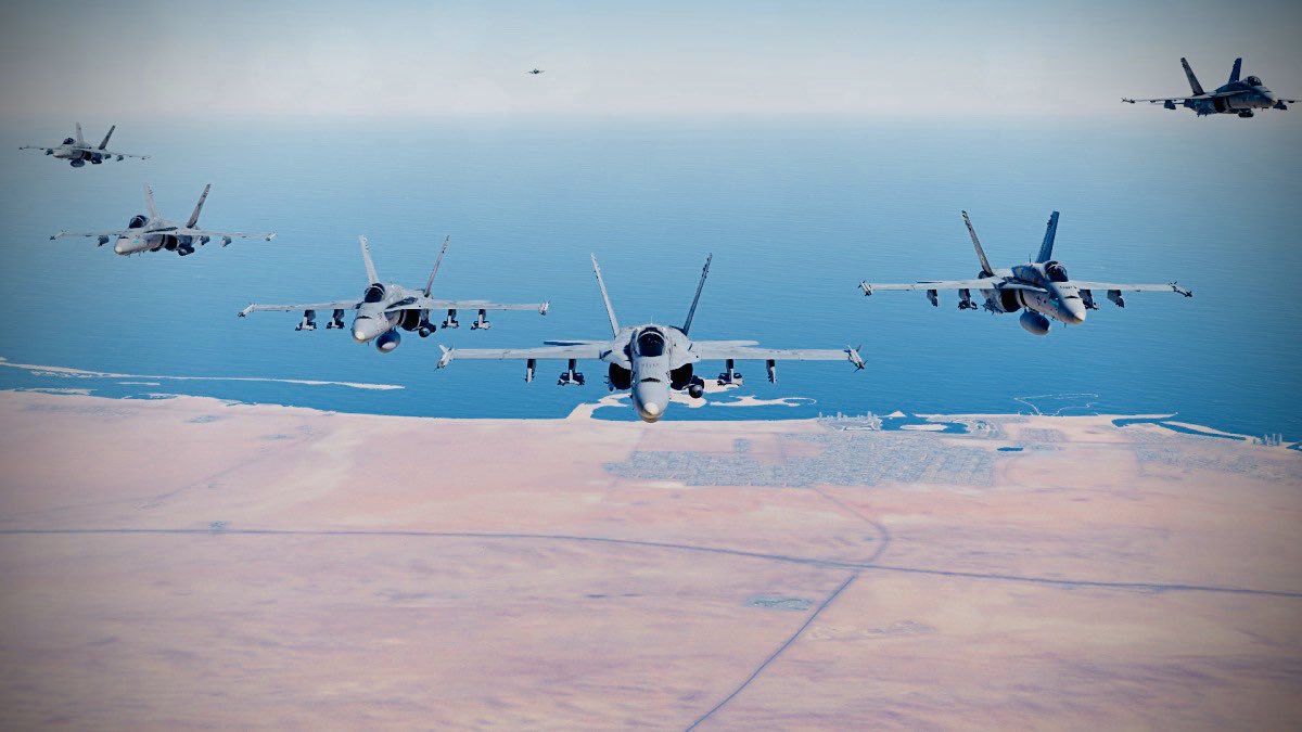 OVERSPEED_YT's tweet photo. Esta noche he vuelto a sentir ese gusanillo que solo una buena sesión de DCS con los compañeros de La Fundacion te puede proporcionar. #f18 #apontaje #closeformation #AAR https://t.co/oacRVB7Rod