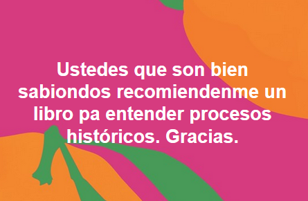 kenamorgan's tweet photo. Este es un trabajo para los lectores de @mexicolector.
¿Le ayudan a @anakrousism con sus recomendaciones?
#procesoshistóricos
#historicalprocess https://t.co/tsYQBwRtJb