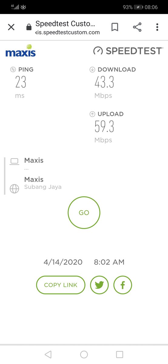 Sheren75's tweet photo. When compared to @Celcom  that I need to post on their page everyday &amp; get no response for their unacceptable speed, I regretted using celcom so much since 2010. https://t.co/QfBXaV07RY
