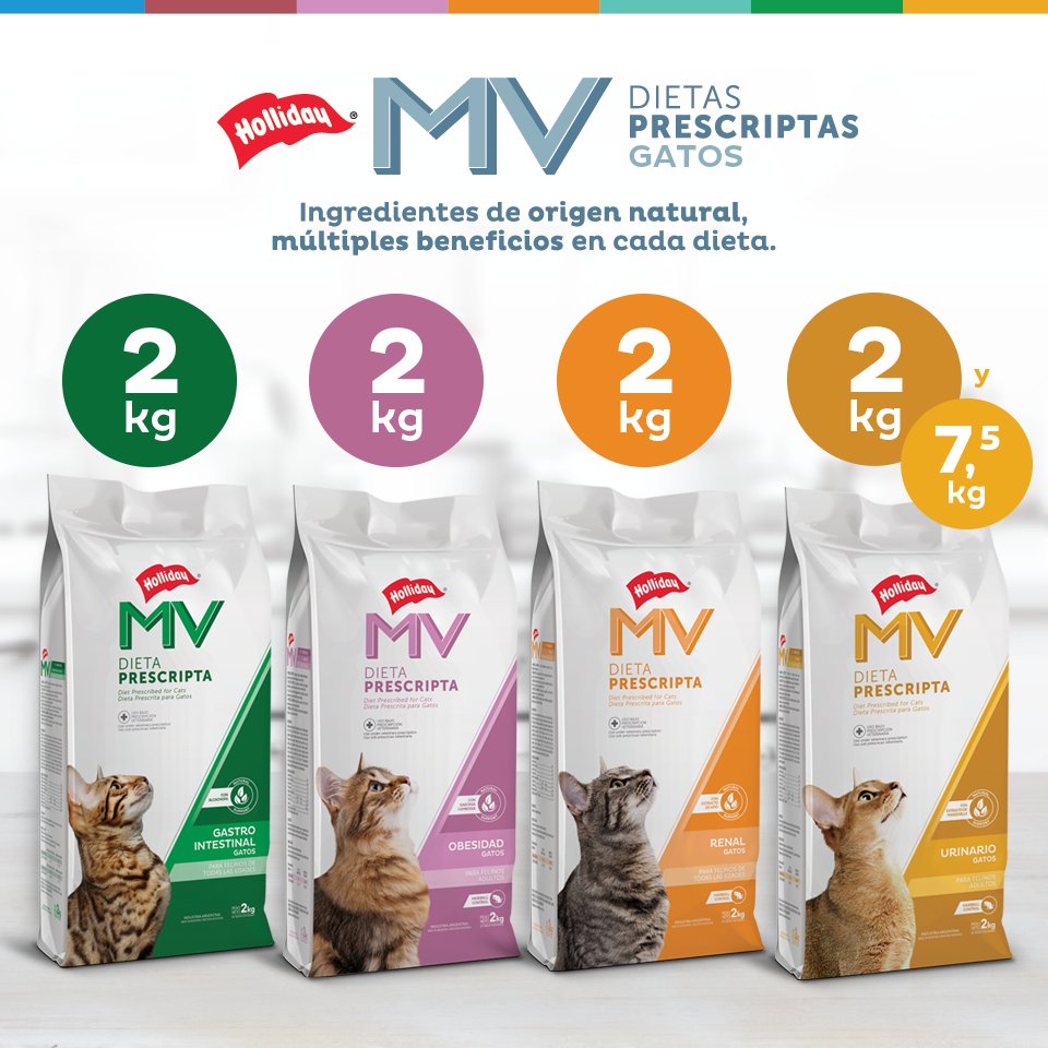 LabHolliday's tweet image. Somos el único laboratorio que produce de forma exclusiva alimentos prescriptos diseñados especialmente para atender las principales patologías de nuestros gatos.

Para más información, ingresá en dietasmv.com.ar