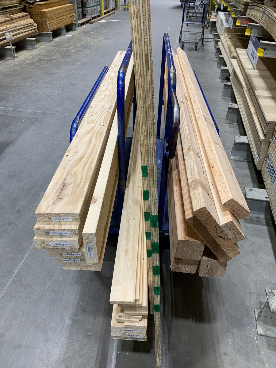 RealMitchMcKee's tweet photo. From a cart full of wood to a custom farmhouse California king bed. Just gotta bring’r to life with some stain! #Quarantine2020 #ProjectSZN https://t.co/BTZivZa3Lr