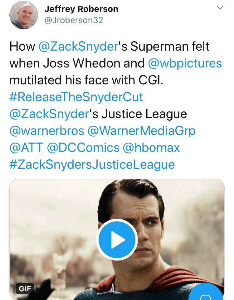 That’s just basic, old-fashioned studio politics, guys. It happened with GONE WITH THE WIND, SPARTACUS, and SUPERMAN II. It will happen again.But by all means, keep pointing fingers. I sincerely hope when/if that “Snyder Cut” gets released, it’ll help make you whole again. /2