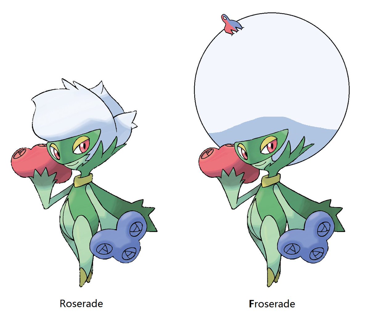 I created this afro edit of Roserade from Pokemon because I couldn't r...
