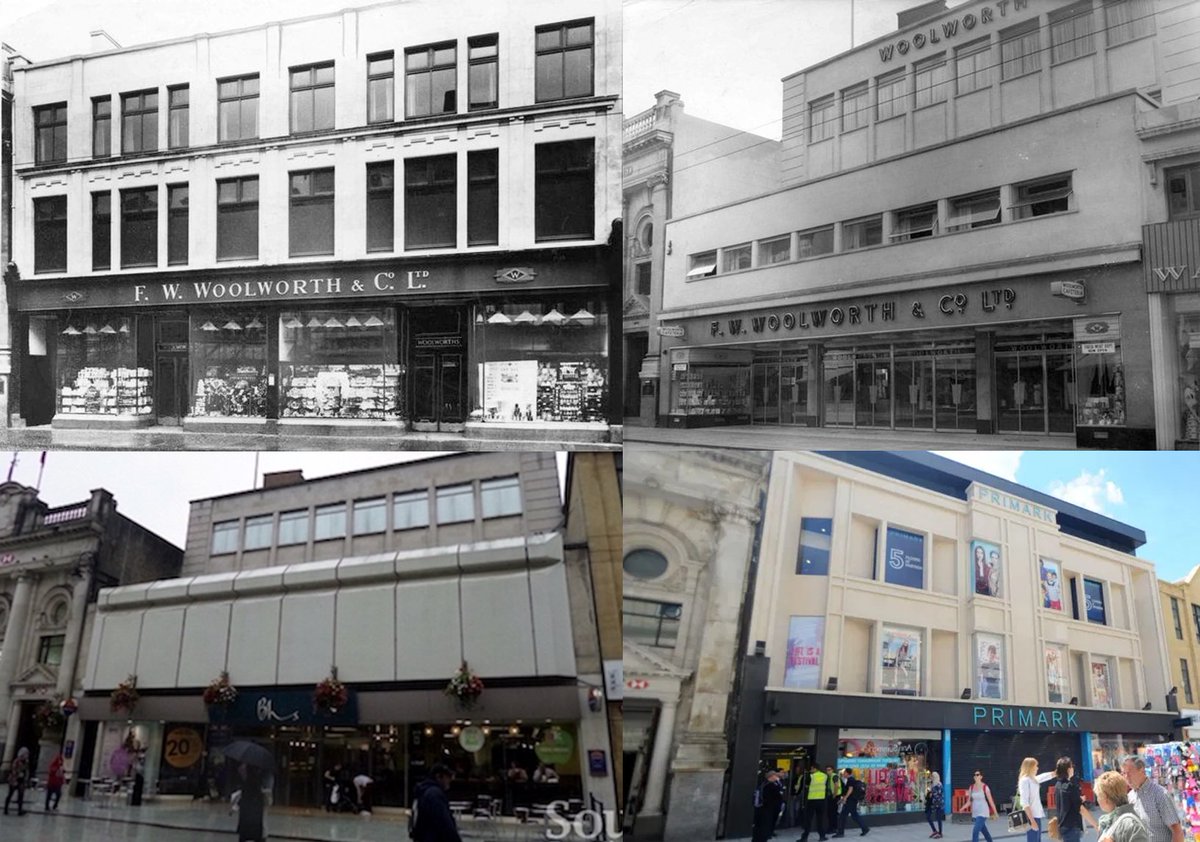42) Woolworths/BHS/Primark Queen St. If theyd put windows on the front instead of advertisements and put some extra windows in where the gaps are, a very rare occasion where I may like the new shopfront as much than the original! The less said about the middle 2 the better