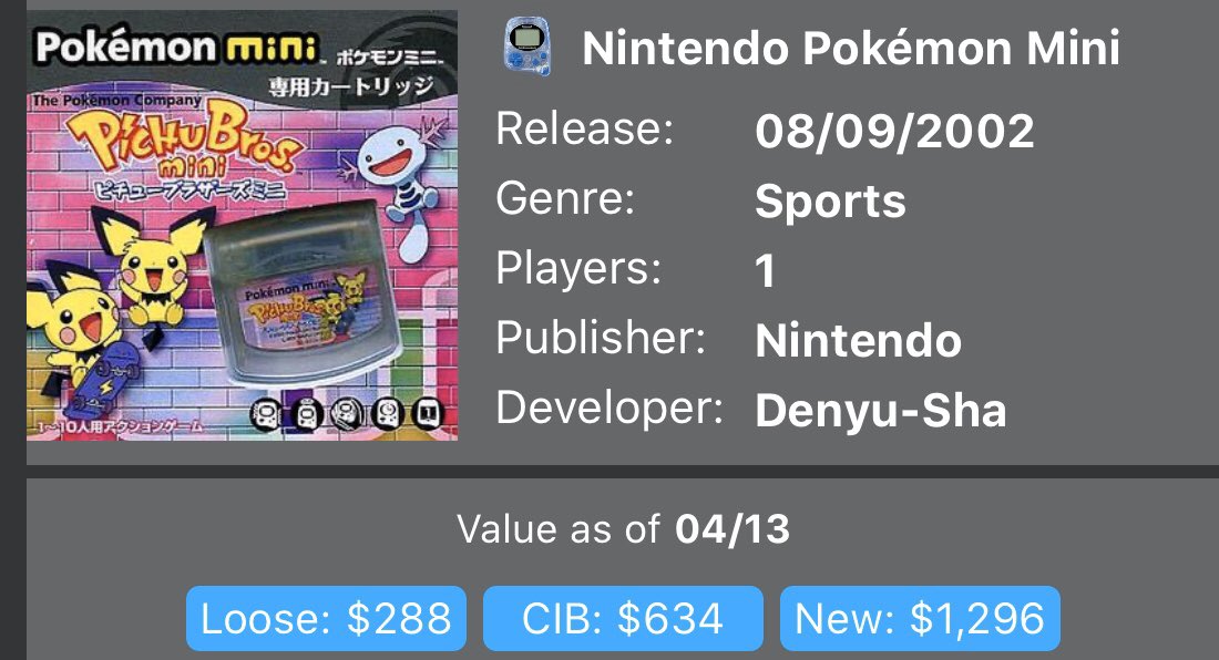 GameyeVG's tweet image. Holy crap #GAMEYE #PokemonMini #pokemon #RetroGaming #GamersUnite