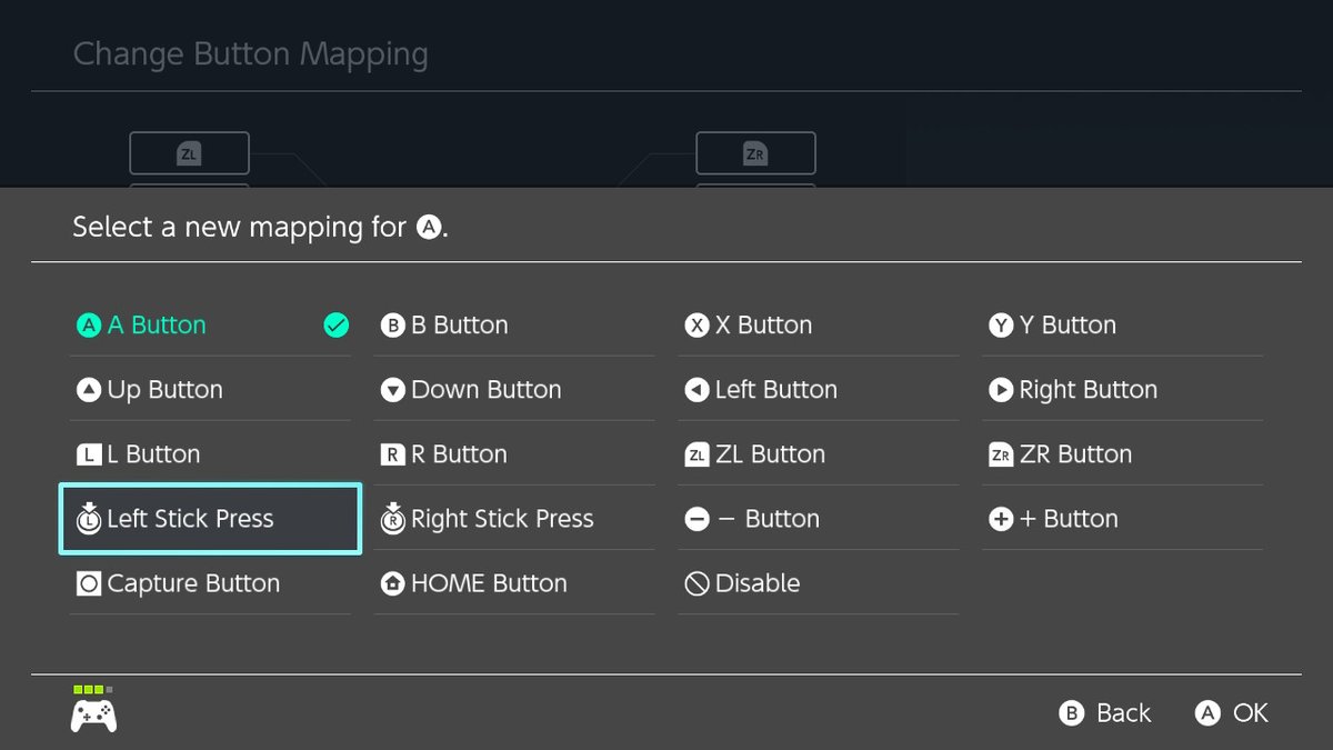 Some more options for controller button remapping on Switch FW 10.0.0 including button remap options for Joy-con and Switch Pro Controller.Note that you cannot remap special controllers like the SNES controller.