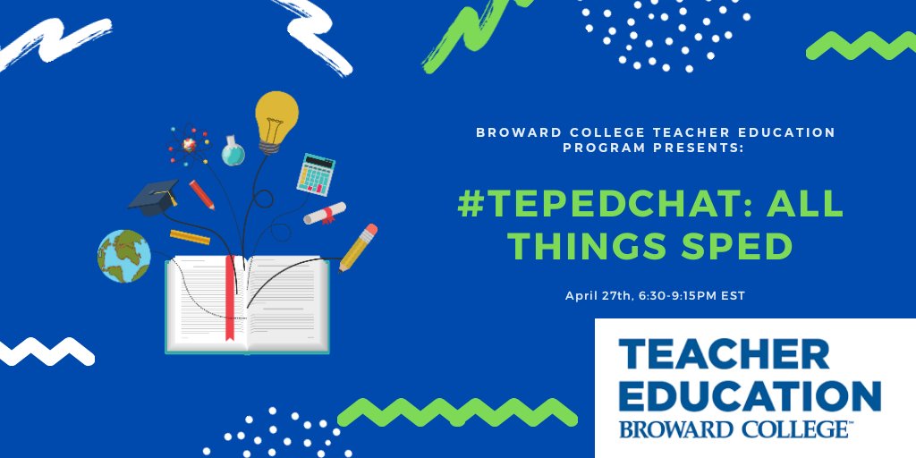 Mrs. Merritt, M. Ed (@lawsoflearning) on Twitter photo It's official! Mark your calendars for the 2nd <a href="/BCEdPathway/">Education Pathway</a> #TEPEdChat 📆 This is a great opportunity for our #preserviceeducators to host their very own #edchat, with a specific focus on #specialeducation. Join us on April 27th at 6:30 EST. See ya there! 👀 It's official! Mark your calendars for the 2nd <a href="/BCEdPathway/">Education Pathway</a> #TEPEdChat 📆 This is a great opportunity for our #preserviceeducators to host their very own #edchat, with a specific focus on #specialeducation. Join us on April 27th at 6:30 EST. See ya there! 👀