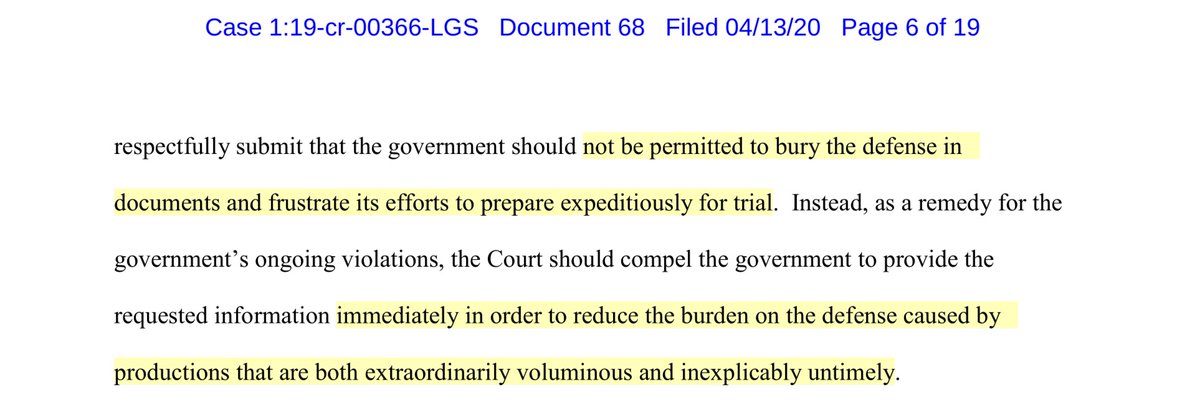 This is a classic defense tacticIf the law isn’t on your side you argue processIf the law & process isn’t on your side, you argue the DOJ prosecutors engaged in gross prosecutorial misconduct - there is NOTHING in the record to even give a whiff of impropriety by the GovtNONE