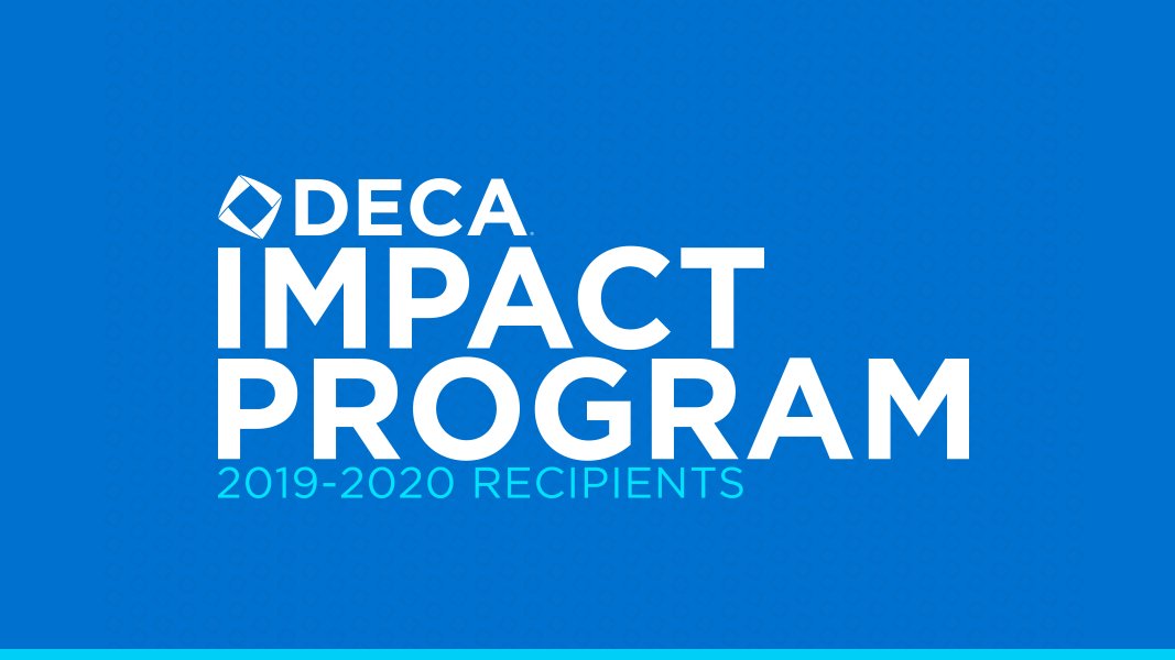 Congratulations to this year's IMPACT Program Award Recipients! #OneDECA - decadirect.org/2020/04/13/201…