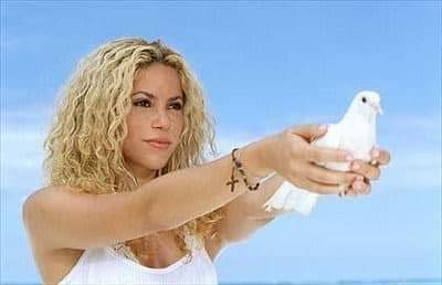 Shakira mata dos piedras, de un solo pájaro.