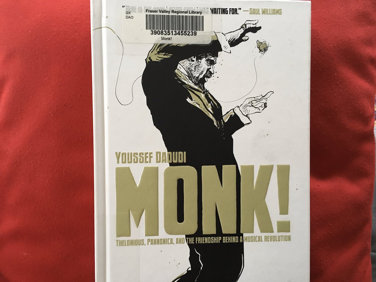 Thankfully,I had just made it a goal of this long weekend to find my joy in reading again.It took me until Saturday,but I started in on a  #graphicnovel; I knew the shorter text chunks and the visual elements would be easier on my distracted brain: Monk! by  @Youssef_Daoudi_